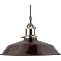 SE Home Burgundy Red Small Trinity Metal Pendant Light - Nickle - Grey Twisted