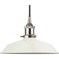SE Home Clay White Small Trinity Metal Pendant Light - Nickle - Black Round