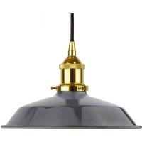 SE Home Slate Grey Small Trinity Metal Pendant Light - Gold - Black Round
