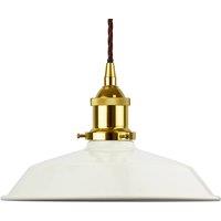 SE Home Clay White Small Trinity Metal Pendant Light - Gold - Brown Twisted