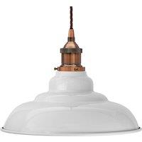 SE Home Pale Grey St Edmund's Pendant Light - Antique Copper - Brown Twisted