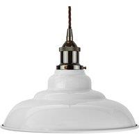 SE Home Pale Grey St Edmund's Pendant Light - Black Nickel - Brown Twisted