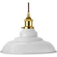 SE Home Pale Grey St Edmund's Pendant Light - Gold - Brown Twisted