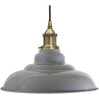 SE Home French Grey St Edmund's Pendant Light - Antique Brass - Brown Twisted
