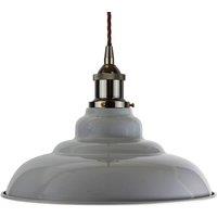 SE Home French Grey St Edmund's Pendant Light - Black Nickel - Brown Twisted