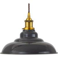SE Home Slate Grey St Edmund's Pendant Light - Antique Gold - Brown Twisted
