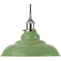 SE Home Mint Green St Edmund's Pendant Light - Nickel - Black Round