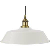 SE Home Pale Grey Chancery Pendant Light - Matt Antique Brass - Black Round
