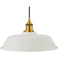 SE Home Pale Grey Chancery Pendant Light - Antique Gold - Black Twisted