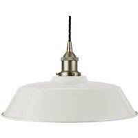 SE Home Pale Grey Chancery Pendant Light - Brushed Chrome - Black Twisted
