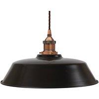 SE Home Matt Black Chancery Pendant Light - Antique Copper - Brown Twisted