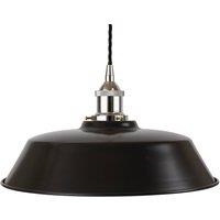 SE Home Matt Black Chancery Pendant Light - Nickel - Black Twisted