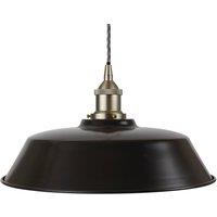 SE Home Matt Black Chancery Pendant Light - Brushed Chrome - Grey Twisted