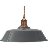 SE Home French Grey Chancery Pendant Light - Antique Copper - Brown Twisted