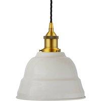 SE Home Pale Grey Lincoln Pendant Light - Antique Gold - Black Twisted