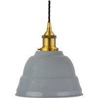 SE Home French Grey Lincoln Pendant Light - Antique Gold - Black Twisted