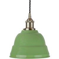 SE Home Mint Green Lincoln Pendant Light - Brushed Chrome - Black Twisted