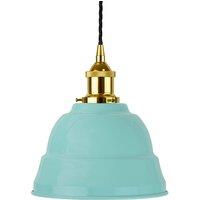SE Home Duck Egg Blue Lincoln Pendant Light - Gold - Black Twisted
