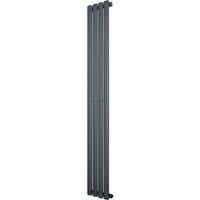 Monstershop Oval Single Column Radiator - 1600 x 240mm - Anthracite Grey