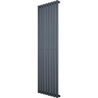 Monstershop Oval Single Column Radiator - 1600 x 480mm - Anthracite Grey
