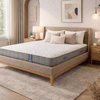 Aspire PureRest Wool Hybrid Mattress Medium Firm 1000 Pocket Spring 23cm in White | Size: King