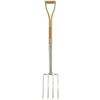 Kent & Stowe Stainless Steel Border Fork in Beige