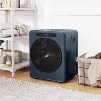 HOMCOM 5kg Portable Vented Tumble Dryer Machine with Timer, 6 Heat Settings in Blue