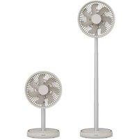 Duux Rize Portable Fan with Rechargeable Battery in Stone
