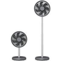 Duux Rize Portable Fan with Rechargeable Battery in Charcoal