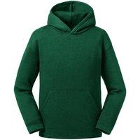Russell Authentic Hooded Sweatshirt in Bottle Green | Size: 13-14 Years