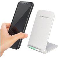 Living and Home Foldable Fast Wireless Charger in White