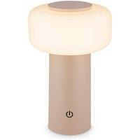 BRILONER LED Table Lamp Rechargeable Night Light 20.6cm Beige