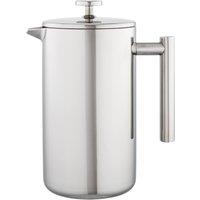 Stellar Coffee, 12 Cup Double Walled Cafetiere, 1.4L in Metallic Silver