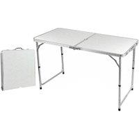 BARGAINS-GALORE 4ft Heavy Duty Portable Folding Table Home Garden Camping Organiser in White