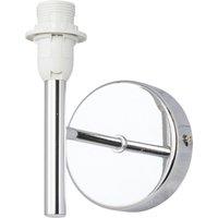 First Choice Lighting Brea - Chrome Wall Light Fitting Only in Silver