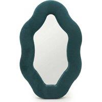Serenityy Royal Teal Oval Pebble Mirror 20.5x32.5x2.3 cm | Size: 0.5m x 1m