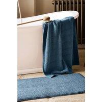 CHRISTY 'Highgate' Turkish Cotton Textured Towels in Mid Blue | Size: Bath Sheet