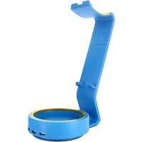 Cable Guys SP2 Blue Powerstand Headphone Charging Stand With Phone Rest