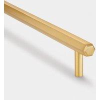 PUSHKA HOME Solid Brass Slim Hexagonal Cabinet Bar Handle 160m - Gold
