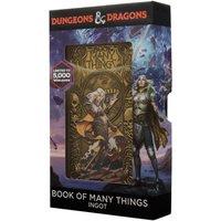 Dungeons & Dragons Book of Many Things Limited Edition Collectible Metal Ingot in Metallics