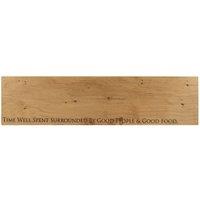 Selbrae House Oak Serving Platter - Large - Time Well Spent in Light Brown | Size: 1 Pack