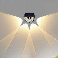 Obasyhig Solar Outdoor Motion Sensor Wall Light - Pack of 1 in Black