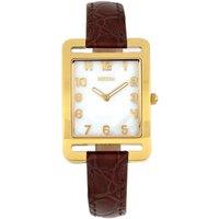 Bertha Women's Marisol Swiss MOP Leather-Band Watch in Dark Brown