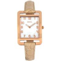 Bertha Women's Marisol Swiss MOP Leather-Band Watch in Cream