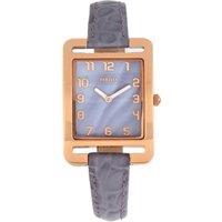 Bertha Women's Marisol Swiss MOP Leather-Band Watch in Lavender