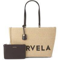 Carvela Women's 'Frame Raffia Tote' Bag in Beige