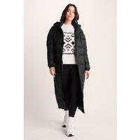 TOG24 Women's 'Cautley' Long Padded Shower Resistant Jacket in Black | Size: 24