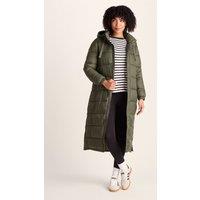 TOG24 Women's 'Cautley' Long Padded Shower Resistant Jacket in Khaki | Size: 22