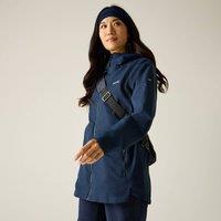 Regatta Women's Hamara IV Hooded Waterproof Jacket in Mid Navy | Size: 8