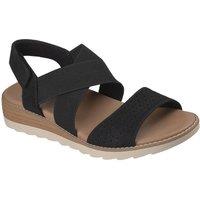 Skechers Women's ARCH FIT OASIS Arch Fit Perf Vamp Cross Strap Sandal Black | Size: 4